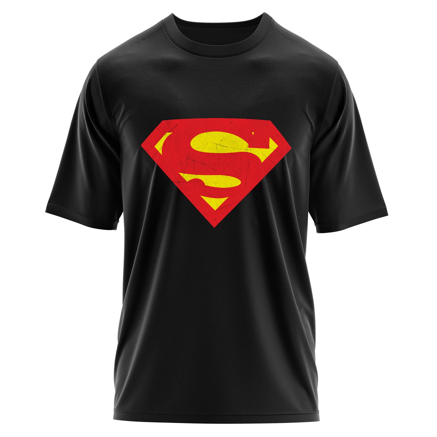 Super Man Oversize Tişört L - Siyah