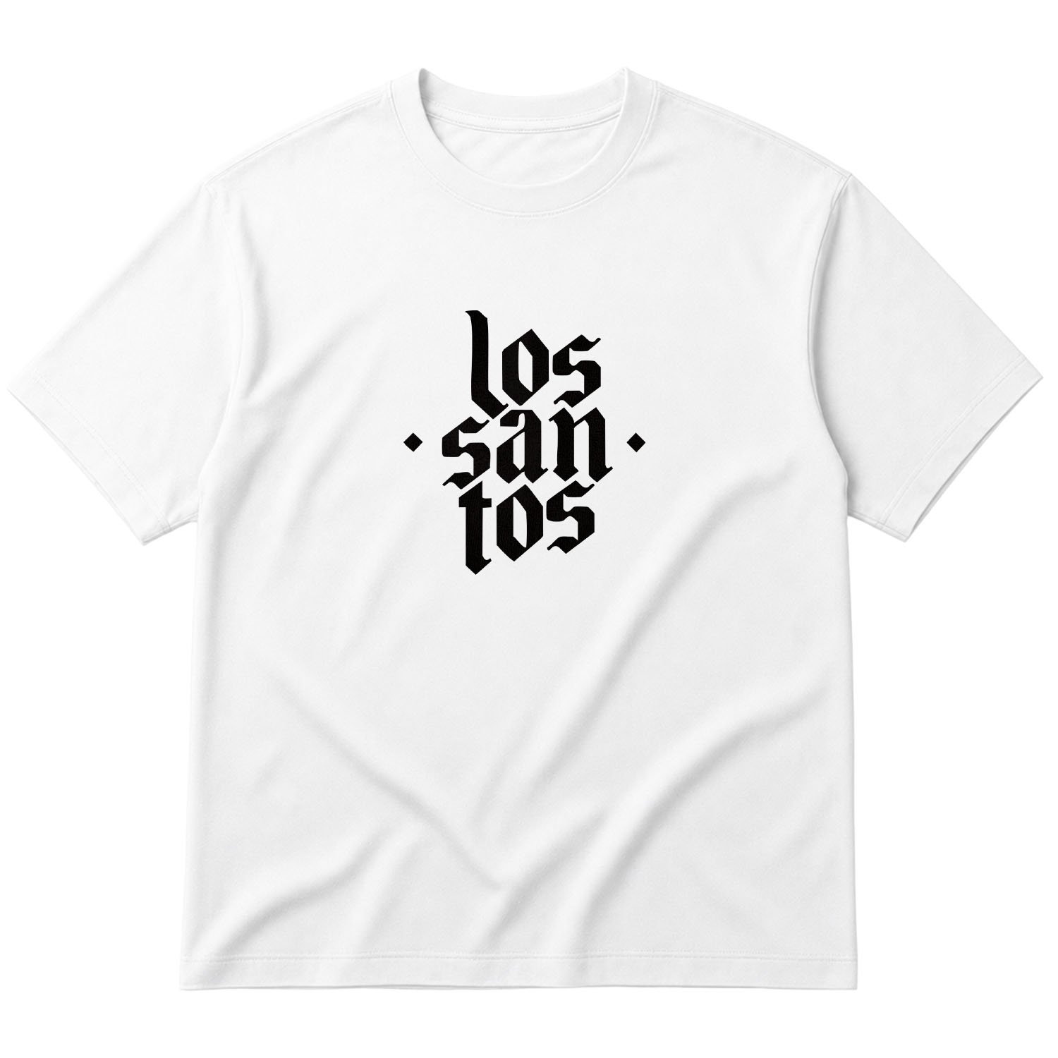 Los Santos Oversize Tişört S - Beyaz