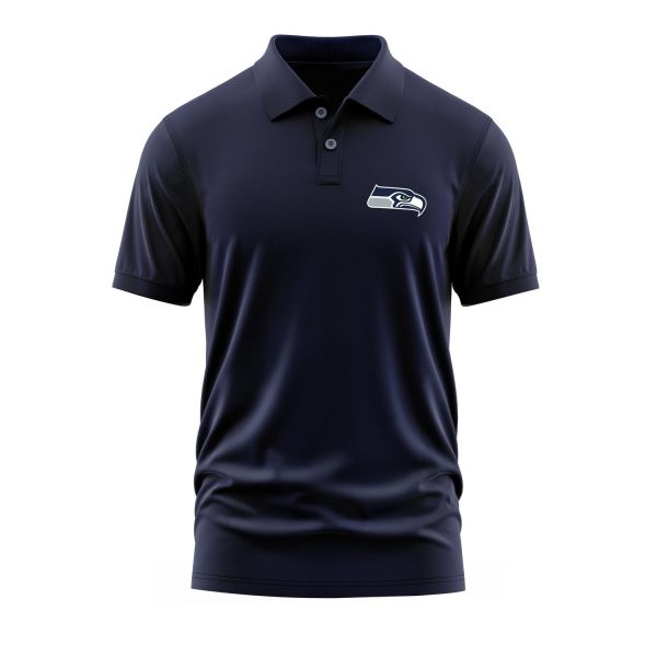 Seattle Seahawks Polo Tişört M - İndigo Mavisi