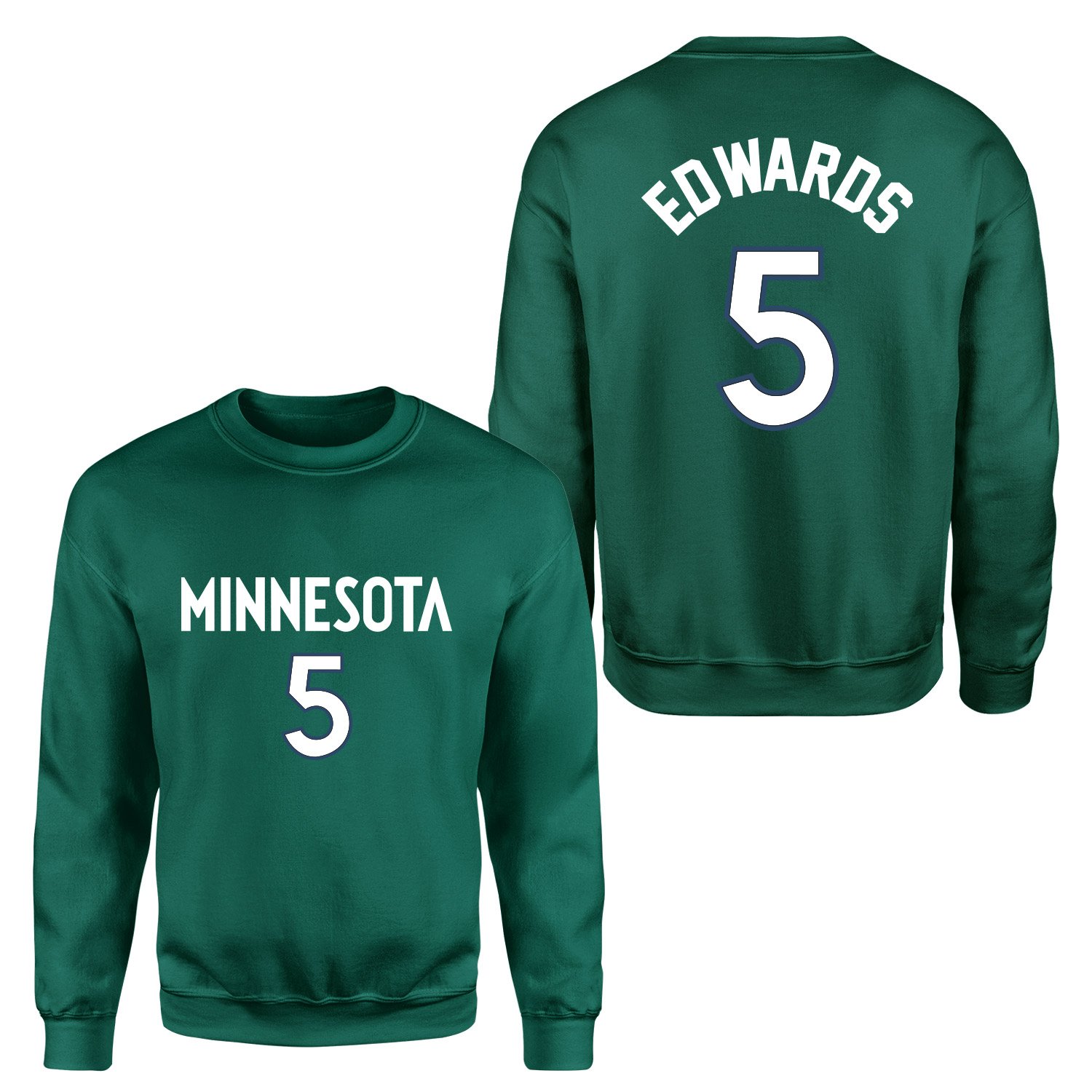 Anthony Edwards Minnesota Jersey Sweatshirt XXL - Nefti Yeşili