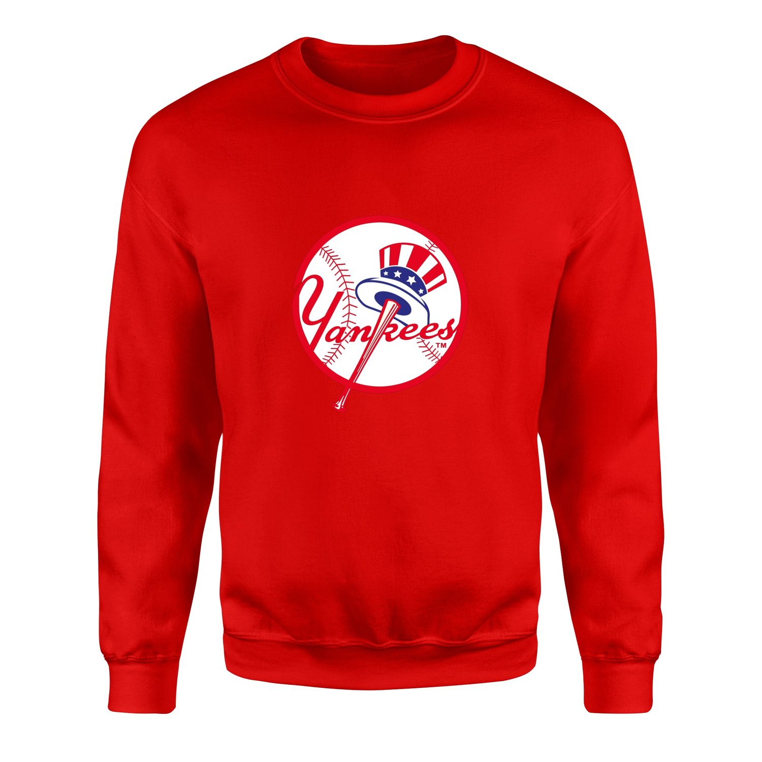 NY Yankees Uncle Sam Sweatshirt S - Kırmızı