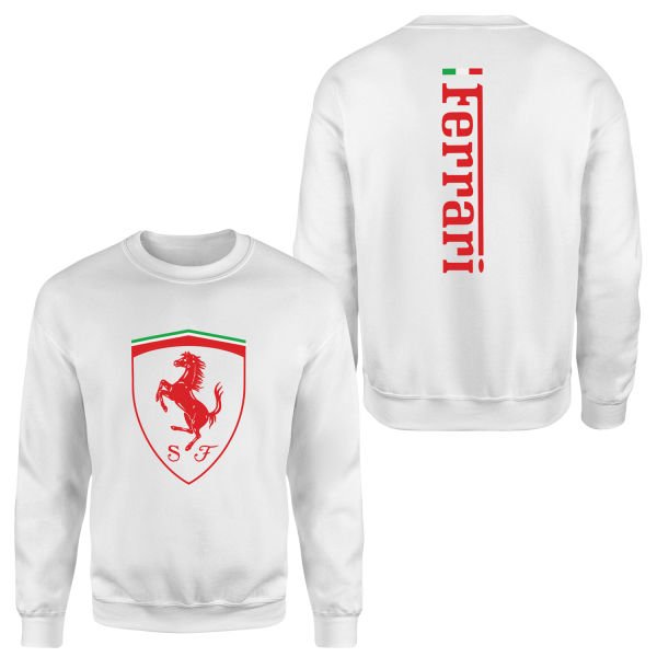 Scuderia Ferrari SE 24 Siyah Sweatshirt S - Beyaz