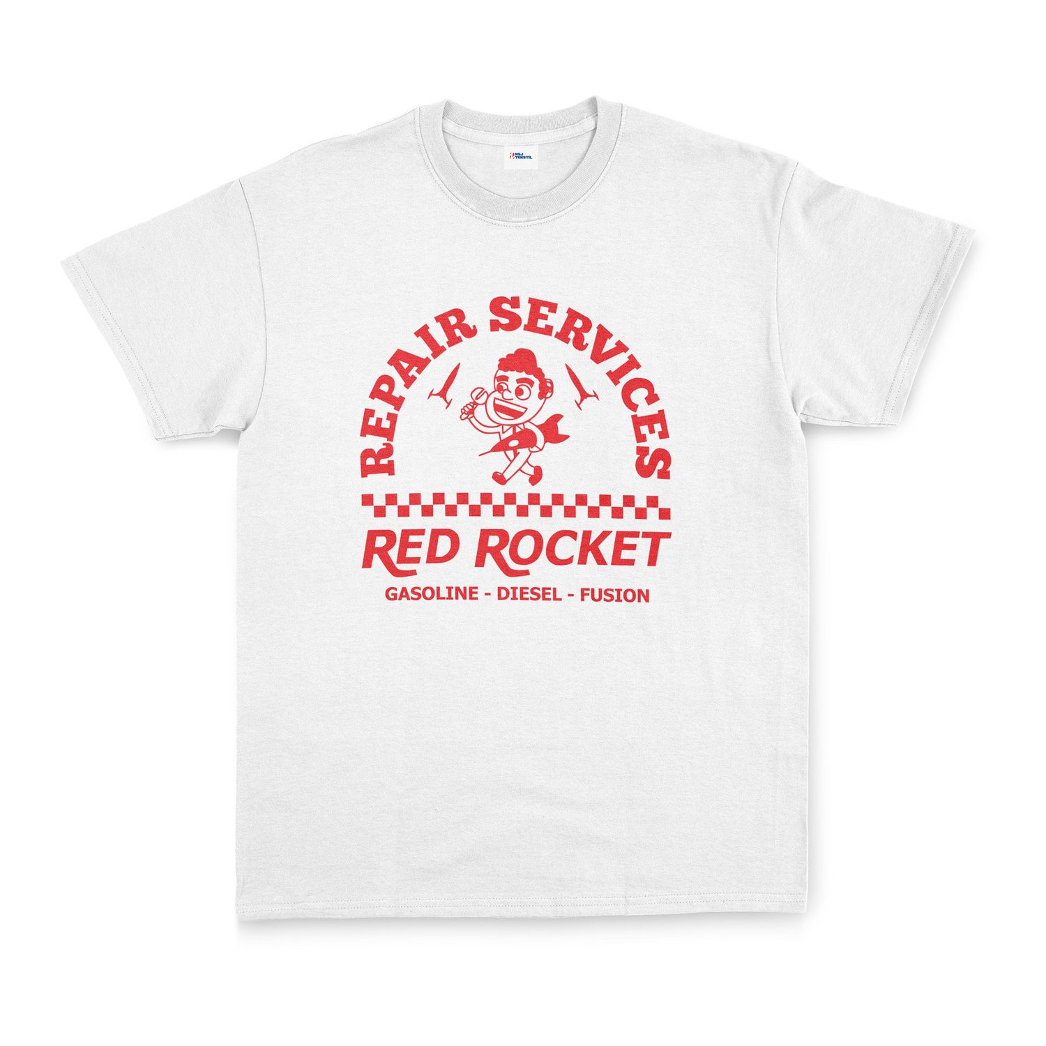 Red Rocket | Fallout Tişört XXL - Beyaz
