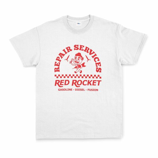 Red Rocket | Fallout Tişört XXL - Beyaz