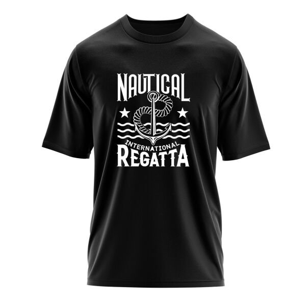 Nautical Regatta Oversize Tişört L - Siyah