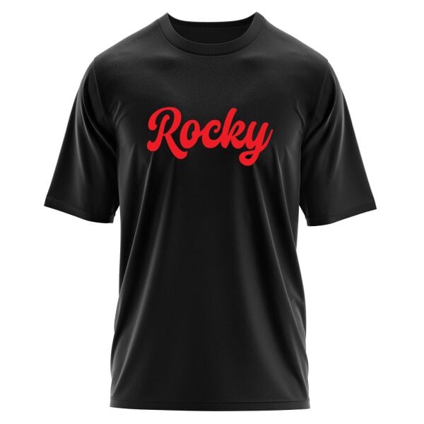 Rocky Oversize Tişört L - Siyah | OUTLET