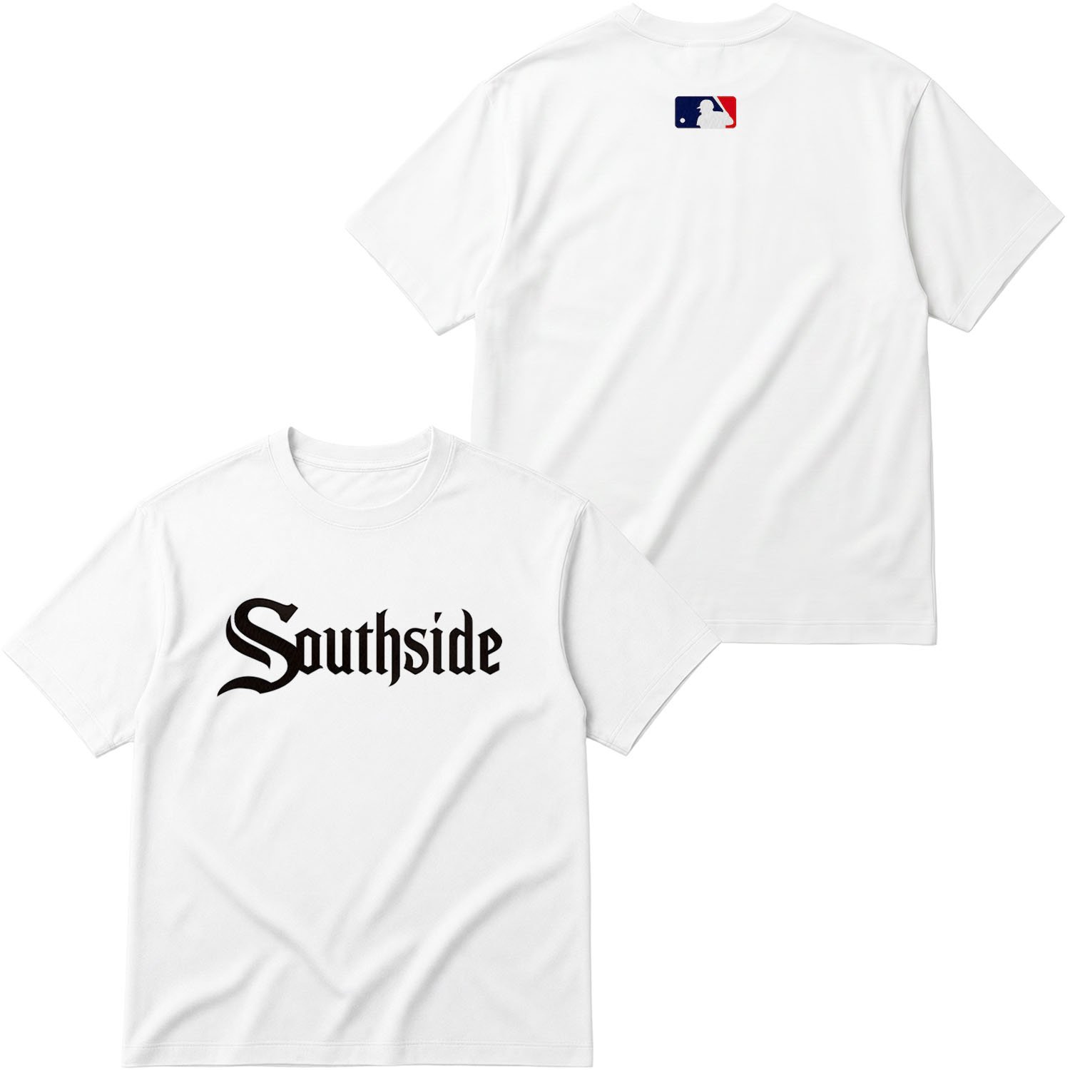 Chicago White Sox B | Southside MLB Oversize Tişört XL - Beyaz
