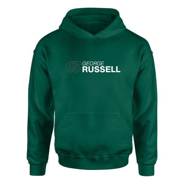 George Russell 63 Hoodie L - Nefti Yeşili