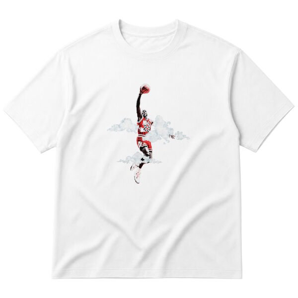 His Airness Oversize Tişört S - Beyaz