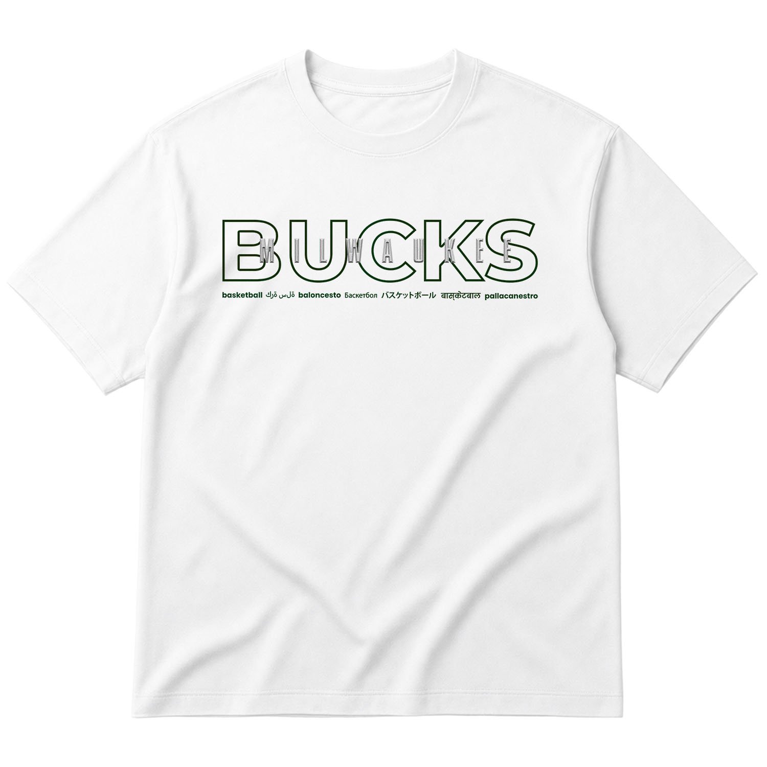 BUCKS Basketball Oversize Tişört
