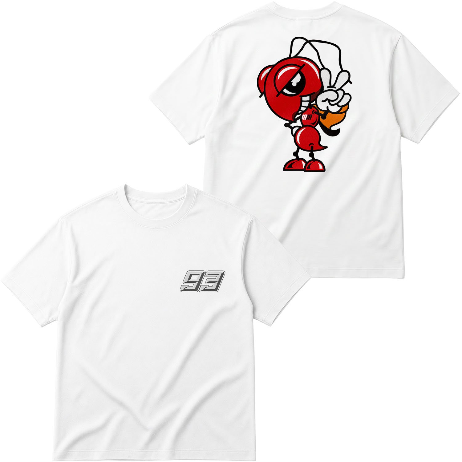 Marc Marquez Ant Edition Oversize Tişört L - Beyaz