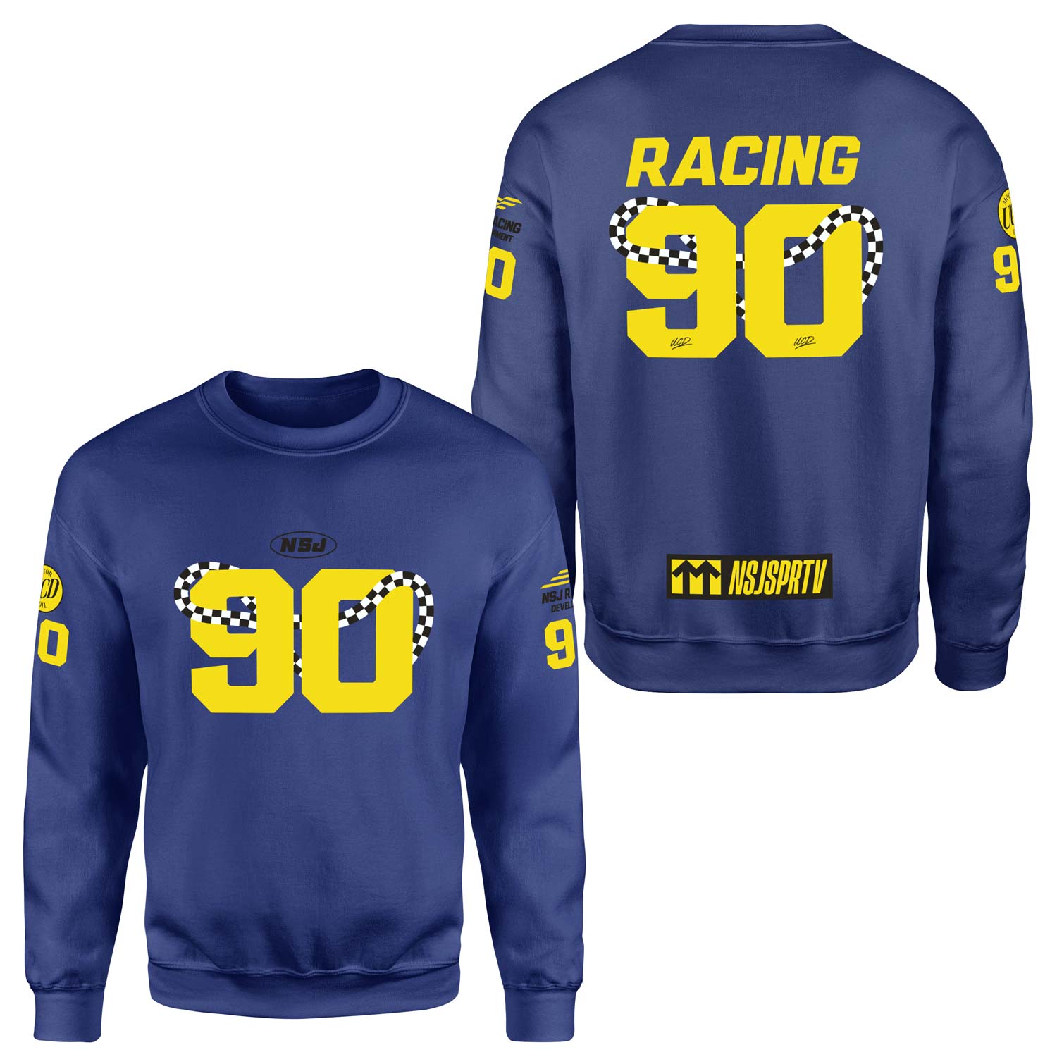 NSJSPRTV Racing Development Teamline Sweatshirt XXL - İndigo Mavisi