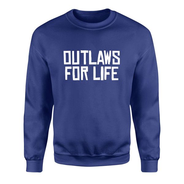 Outlaws For Life Sweatshirt M - İndigo Mavisi