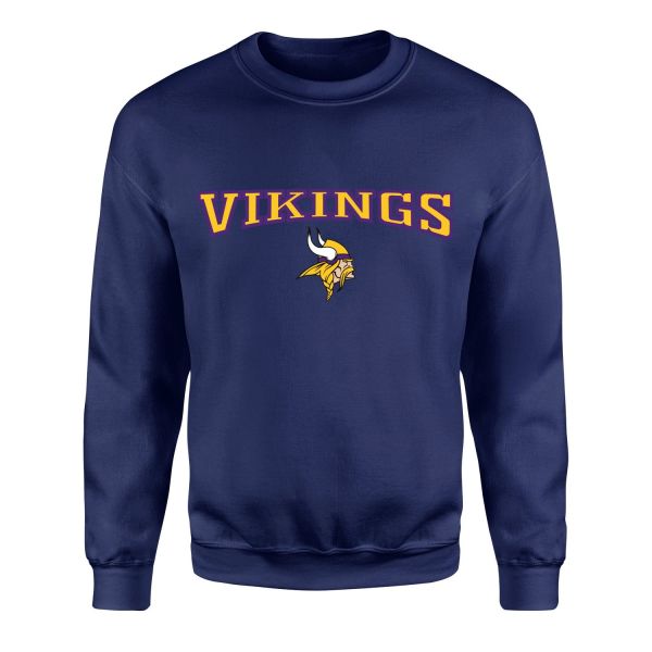 Minnesota VIKINGS B Sweatshirt XL - İndigo Mavisi