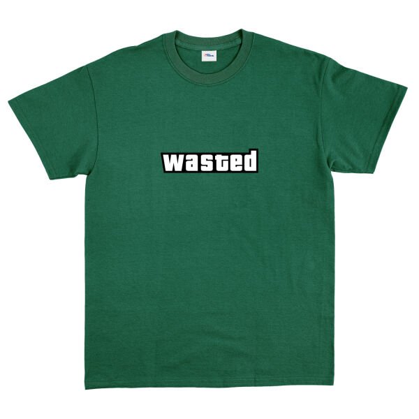 Wasted | GTA Tişört M - Nefti Yeşili