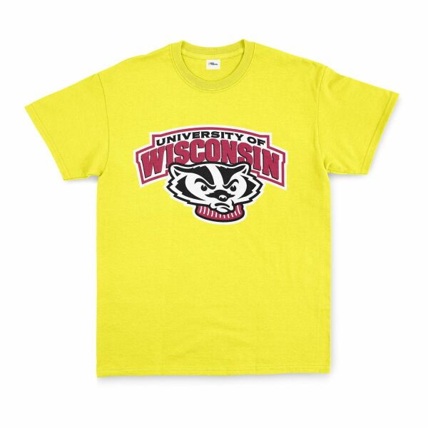 Wisconsin Badgers Tişört S - Sarı