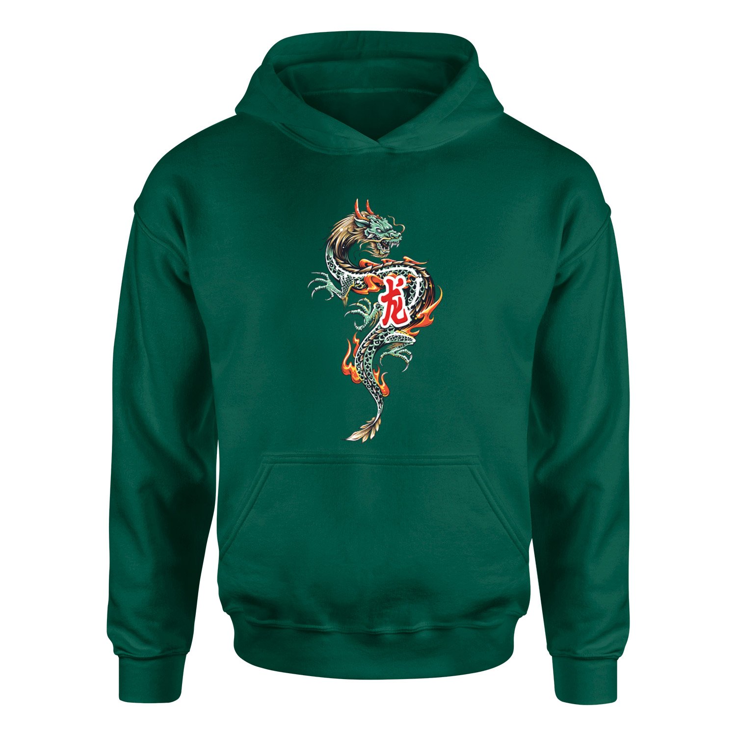 Dragon Hoodie XL - Nefti Yeşili