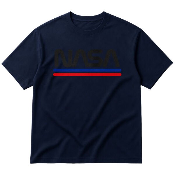 NASA Classic Oversize Tişört S - İndigo Mavisi