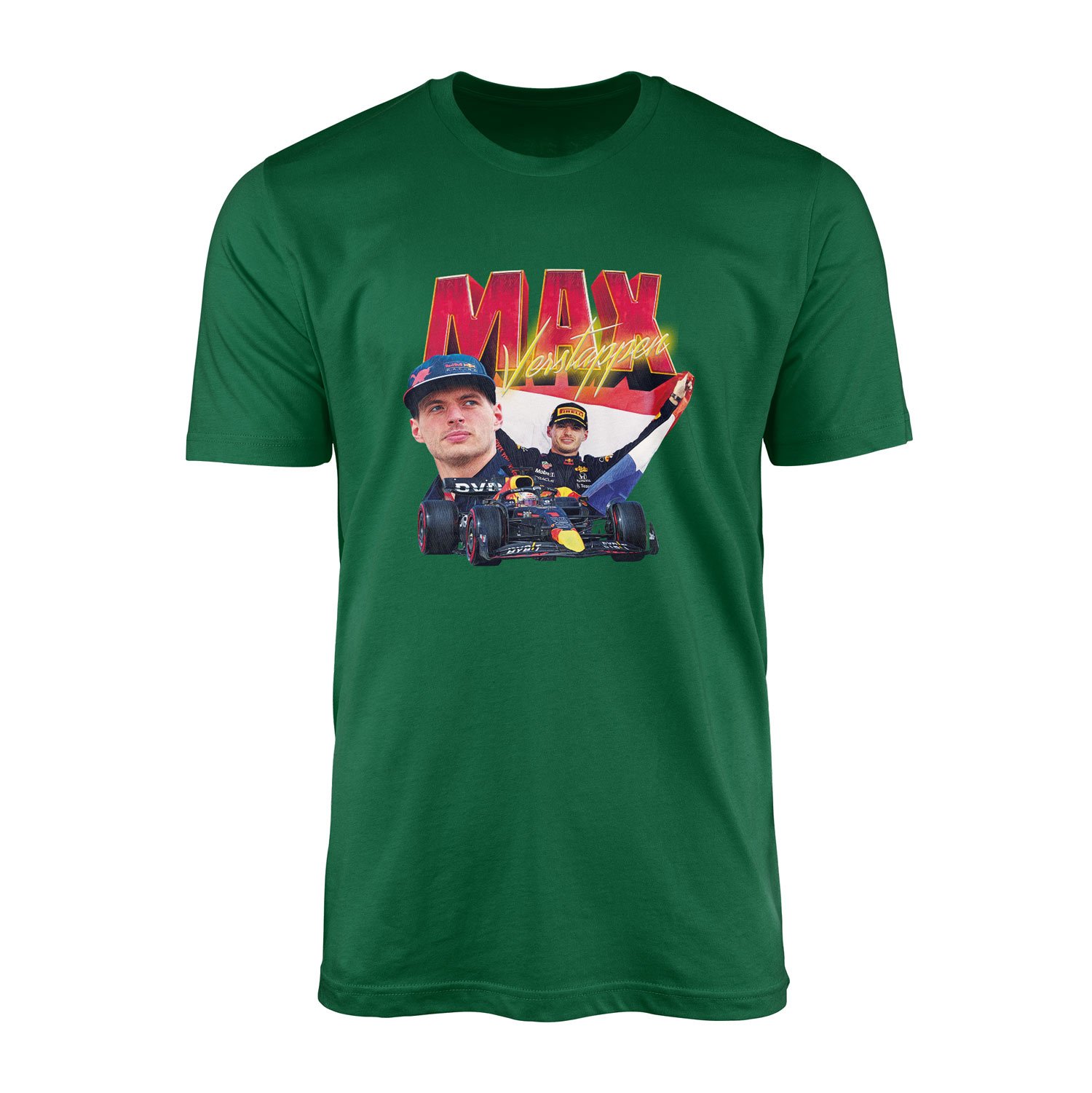 Max Verstappen Champion Tişört S - Nefti Yeşili