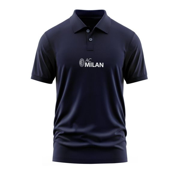 AC Milan Heritage Polo Tişört L - İndigo Mavisi