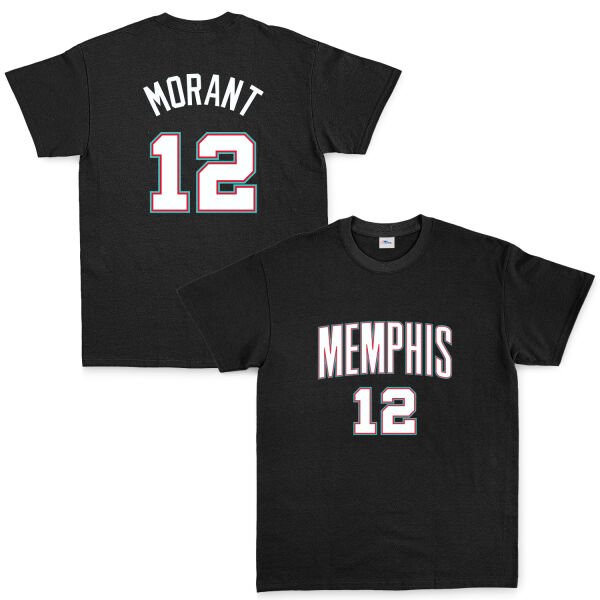 Ja Morant Memphis Forma Tişört XL - Siyah