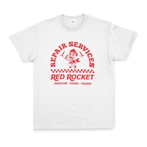 Red Rocket | Fallout Tişört XL - Beyaz