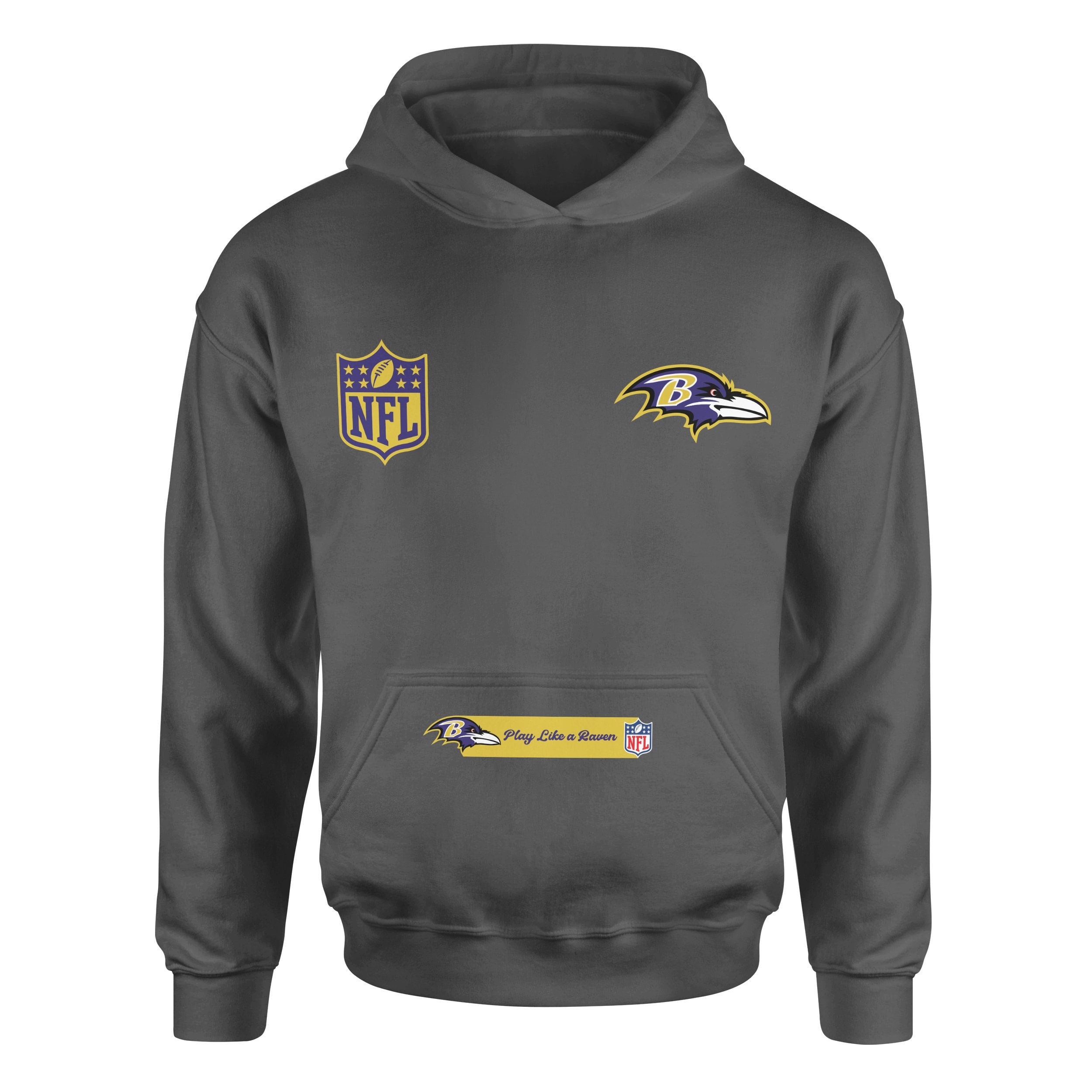 Play Like a Raven Baltimore Ravens MVP Hoodie XL - Füme