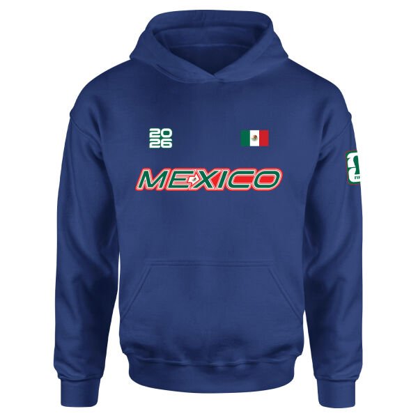 Meksika 2026 Hoodie S - İndigo Mavisi