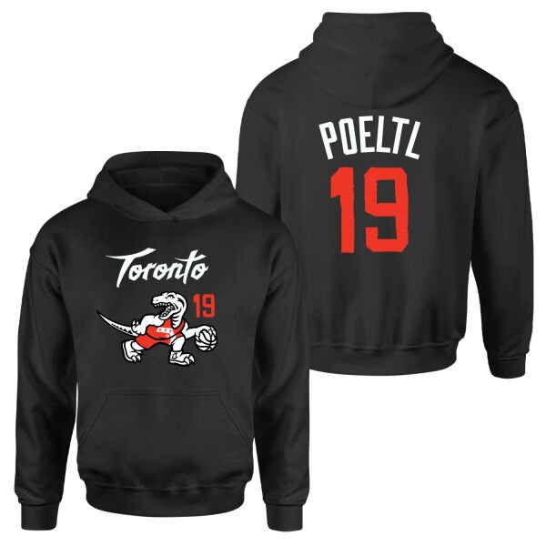 Jakob Poeltl 19 City Edition Raptors Hoodie XL - Siyah