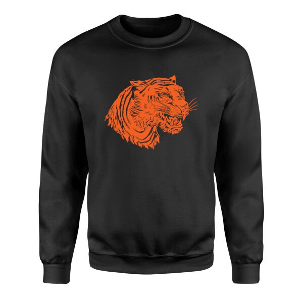 Clemson Tiger Print Sweatshirt XL - Siyah