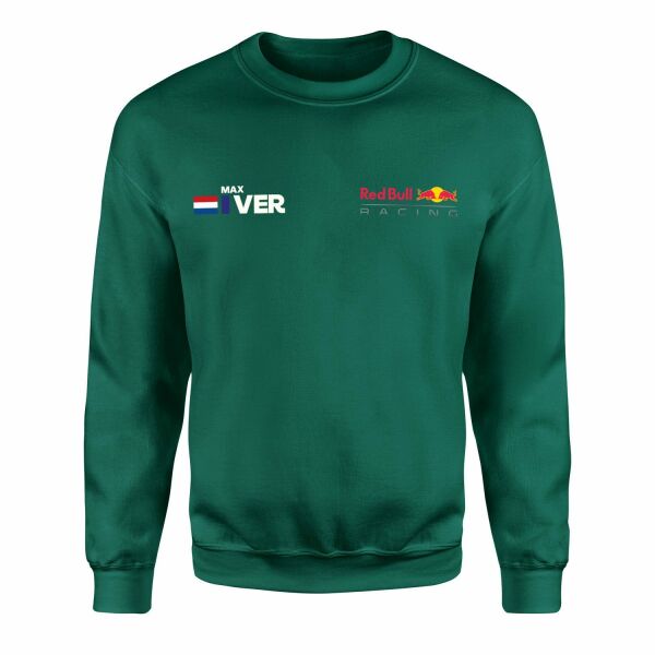 Max Verstappen Name Tag RB Racing Sweatshirt XXL - Nefti Yeşili