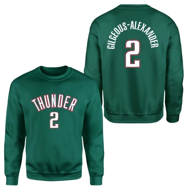 Shai Gilgeous-Alexander Oklahoma Forma Sweatshirt L - Nefti Yeşili
