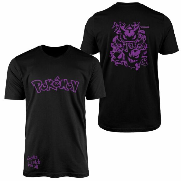POKEMON Gengar SE Tişört XL - Siyah
