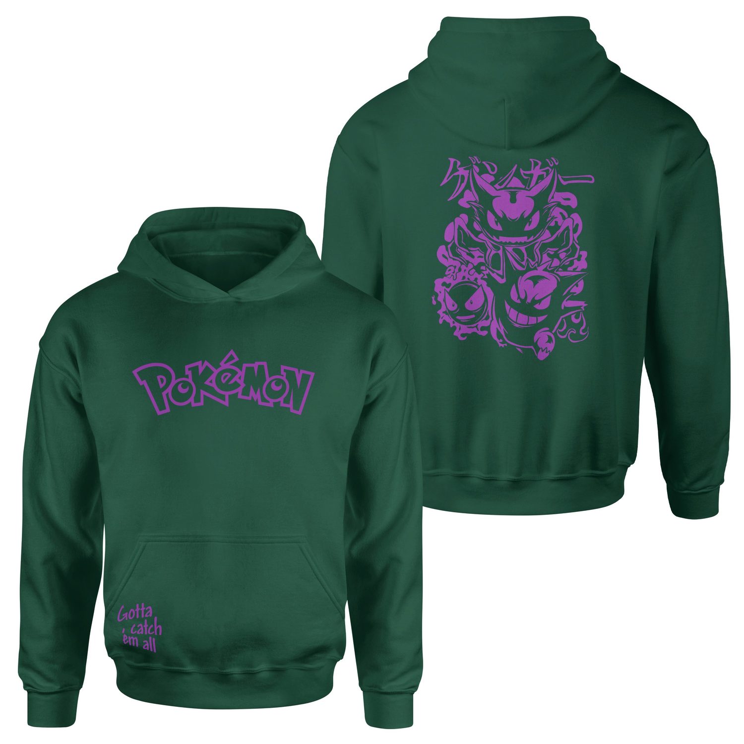 POKEMON Gengar SE Hoodie S - Nefti Yeşili