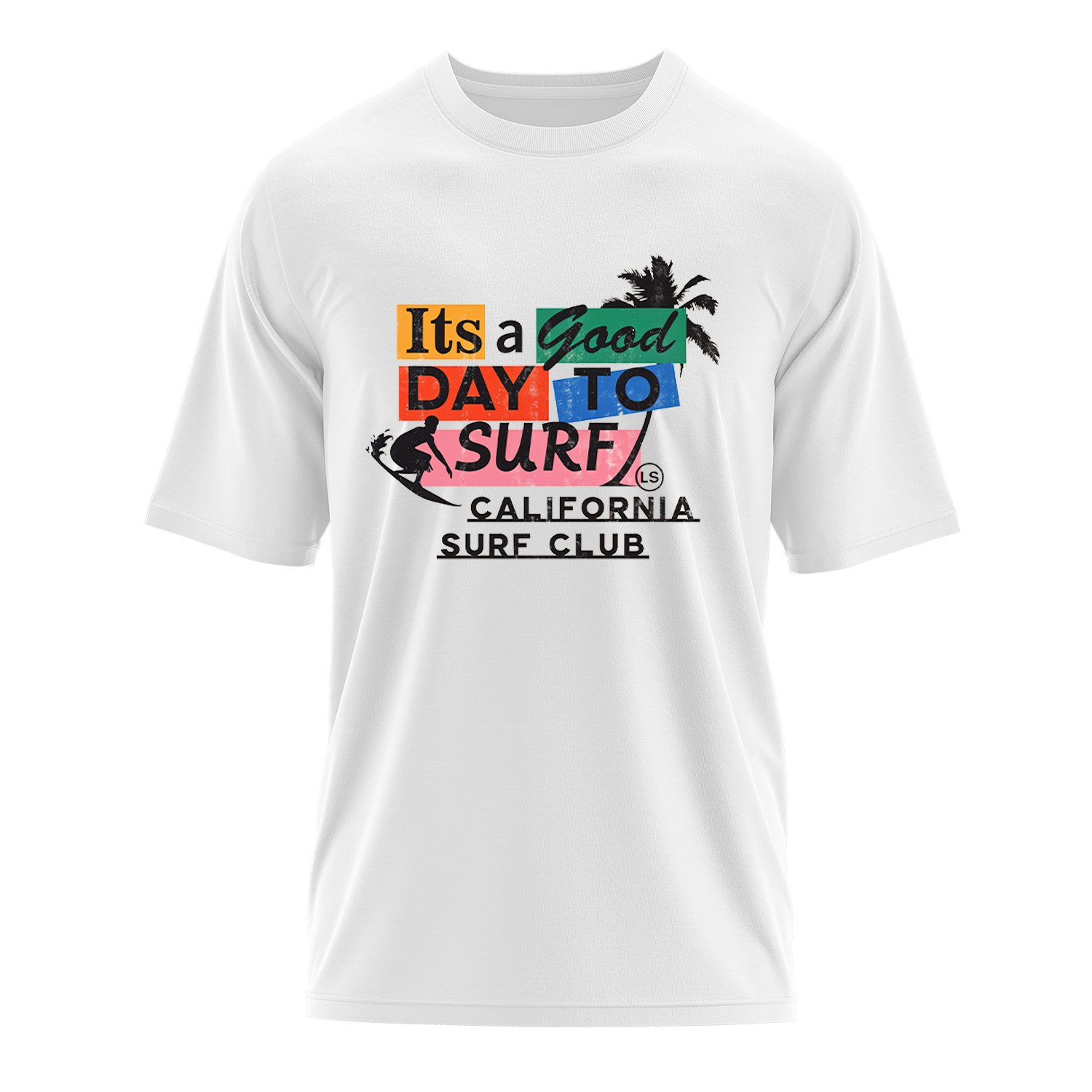 Cali Surf Club Oversize Tişört L - Beyaz