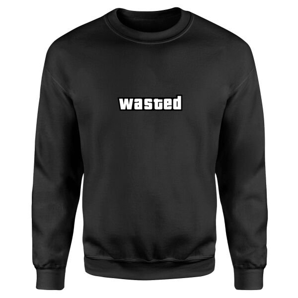 Wasted | GTA Sweatshirt L - Siyah
