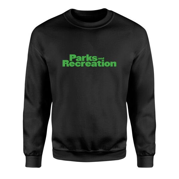 Parks and Recreation Sweatshirt S - Siyah