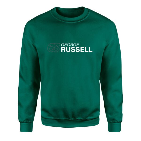 George Russell 63 Sweatshirt XL - Nefti Yeşili