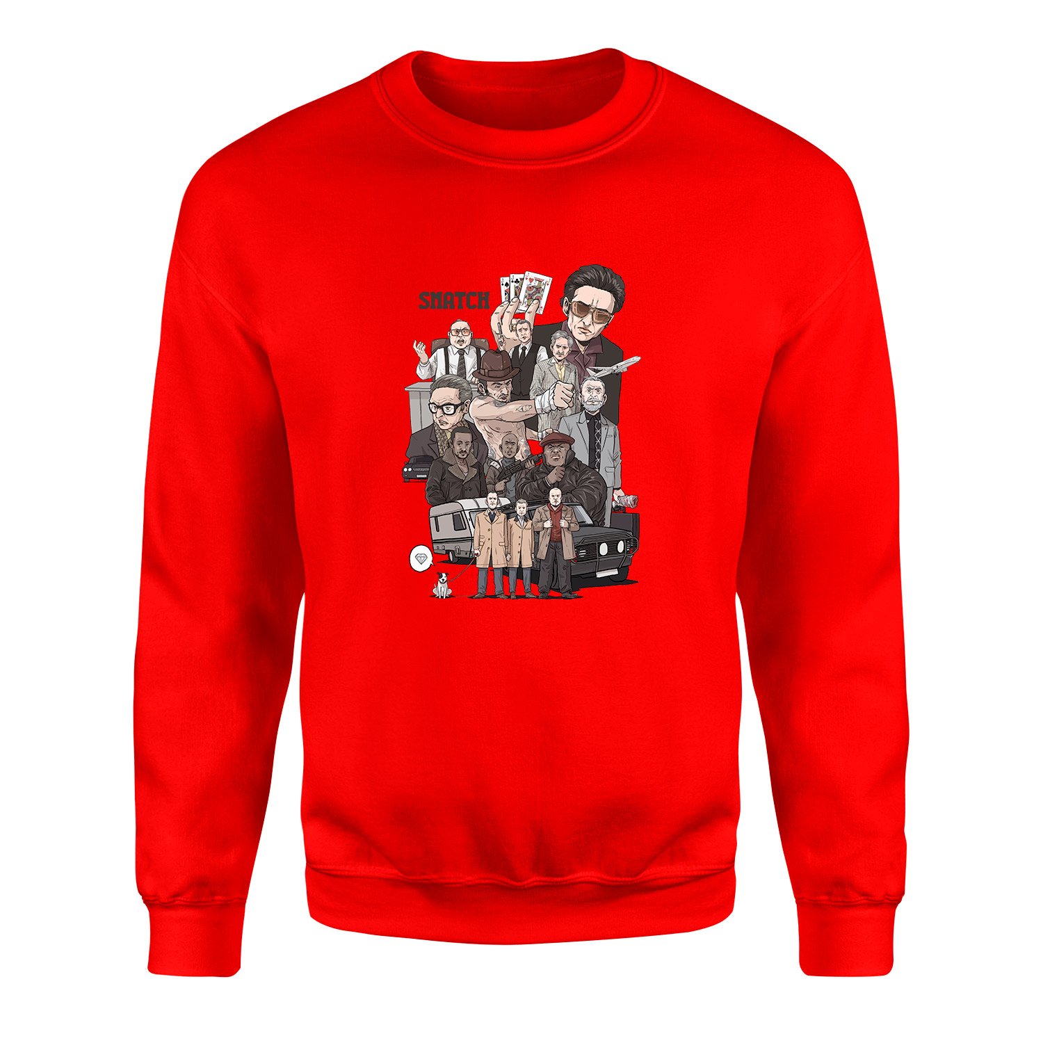 Snatch Movie Sweatshirt XL - Kırmızı