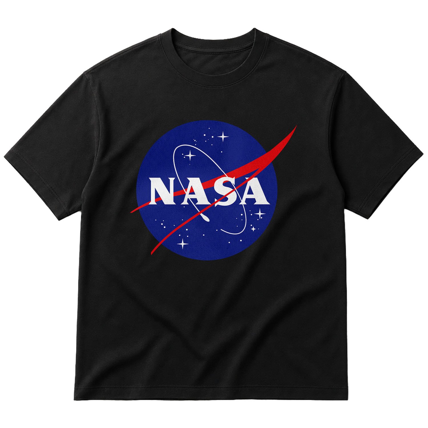 NASA Oversize Tişört M - Siyah