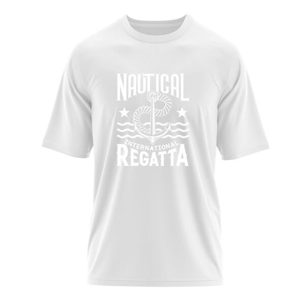 Nautical Regatta Oversize Tişört S - Beyaz