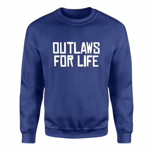 Outlaws For Life Sweatshirt XL - İndigo Mavisi