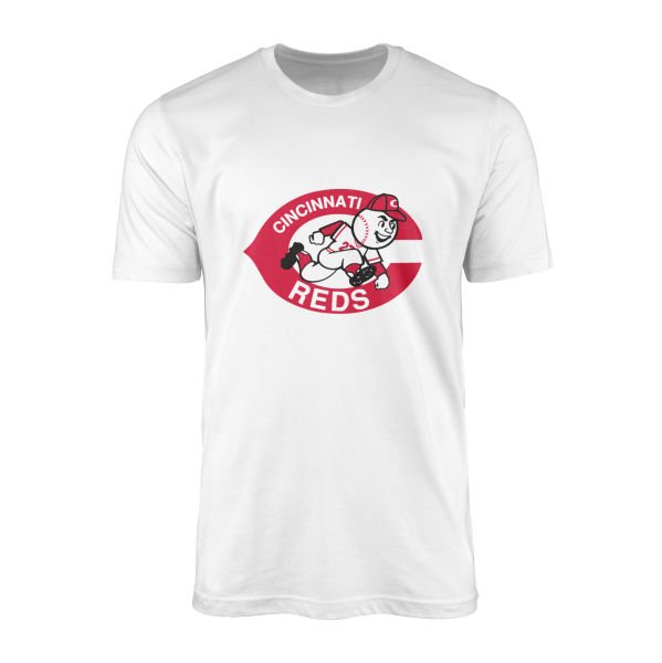 Cincinnati Reds | Mr. Red 80’s Tişört S - Beyaz