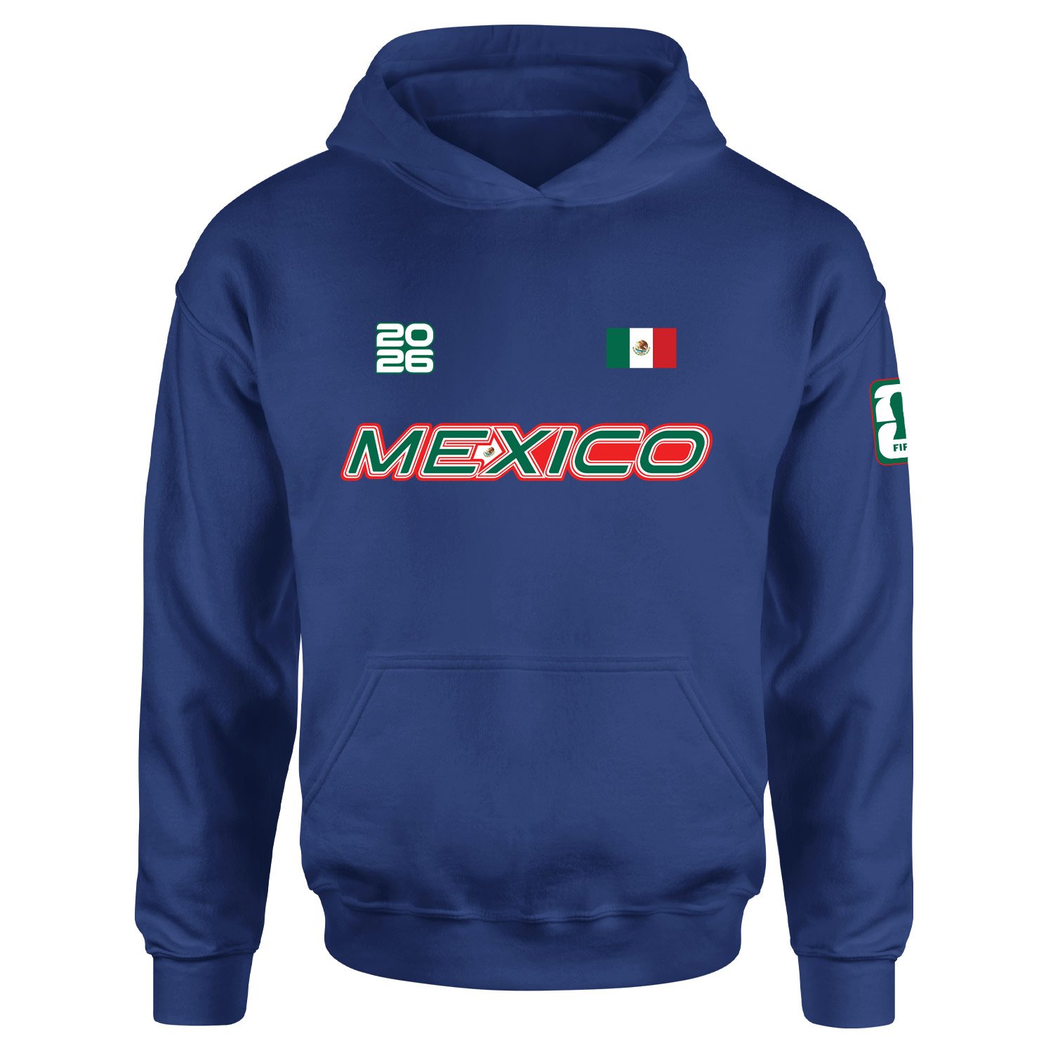 Meksika 2026 Hoodie XXL - İndigo Mavisi