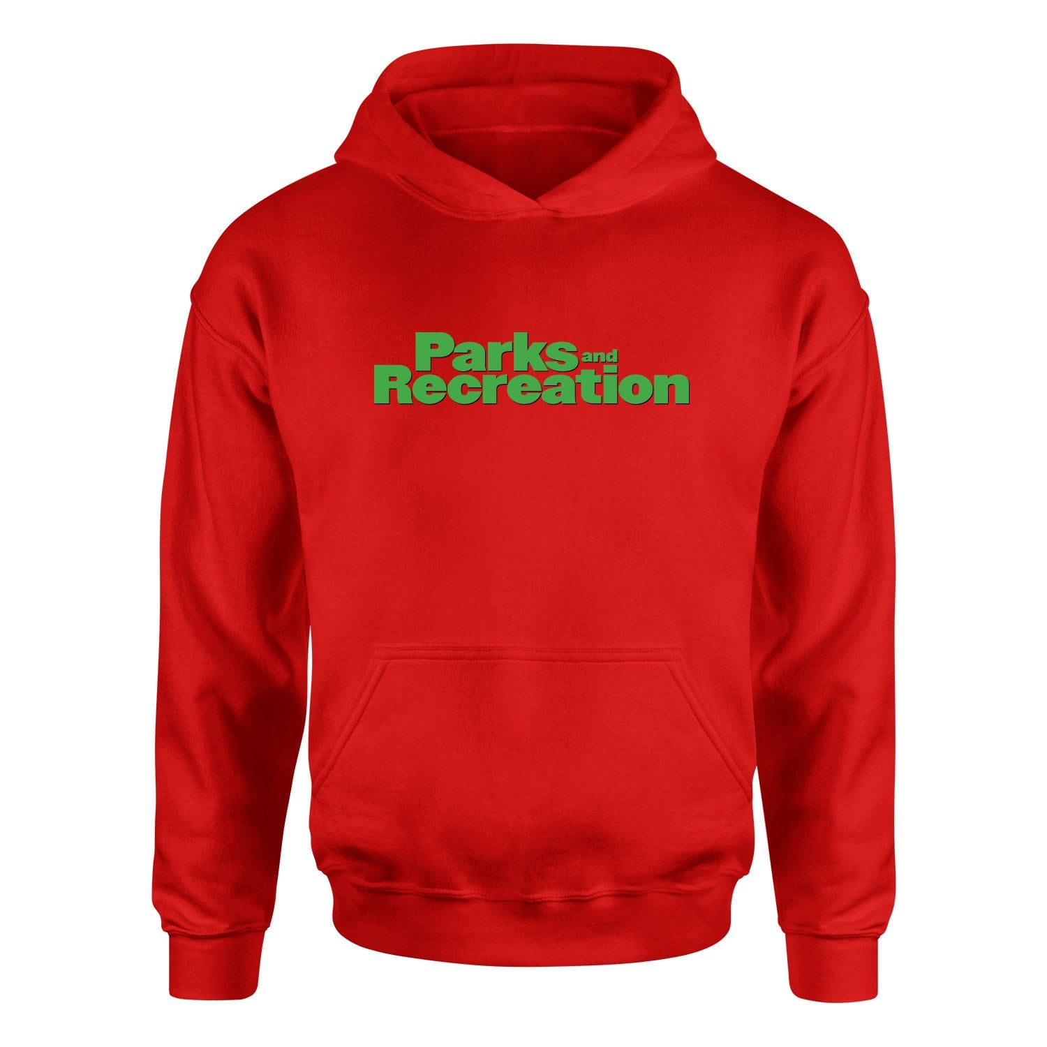 Parks and Recreation Hoodie XXL - Kırmızı
