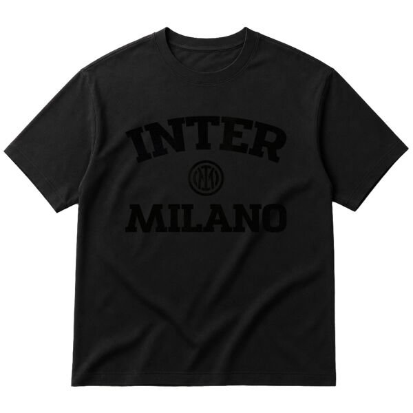 Football Club Internazionale Milano Oversize Tişört M - Siyah