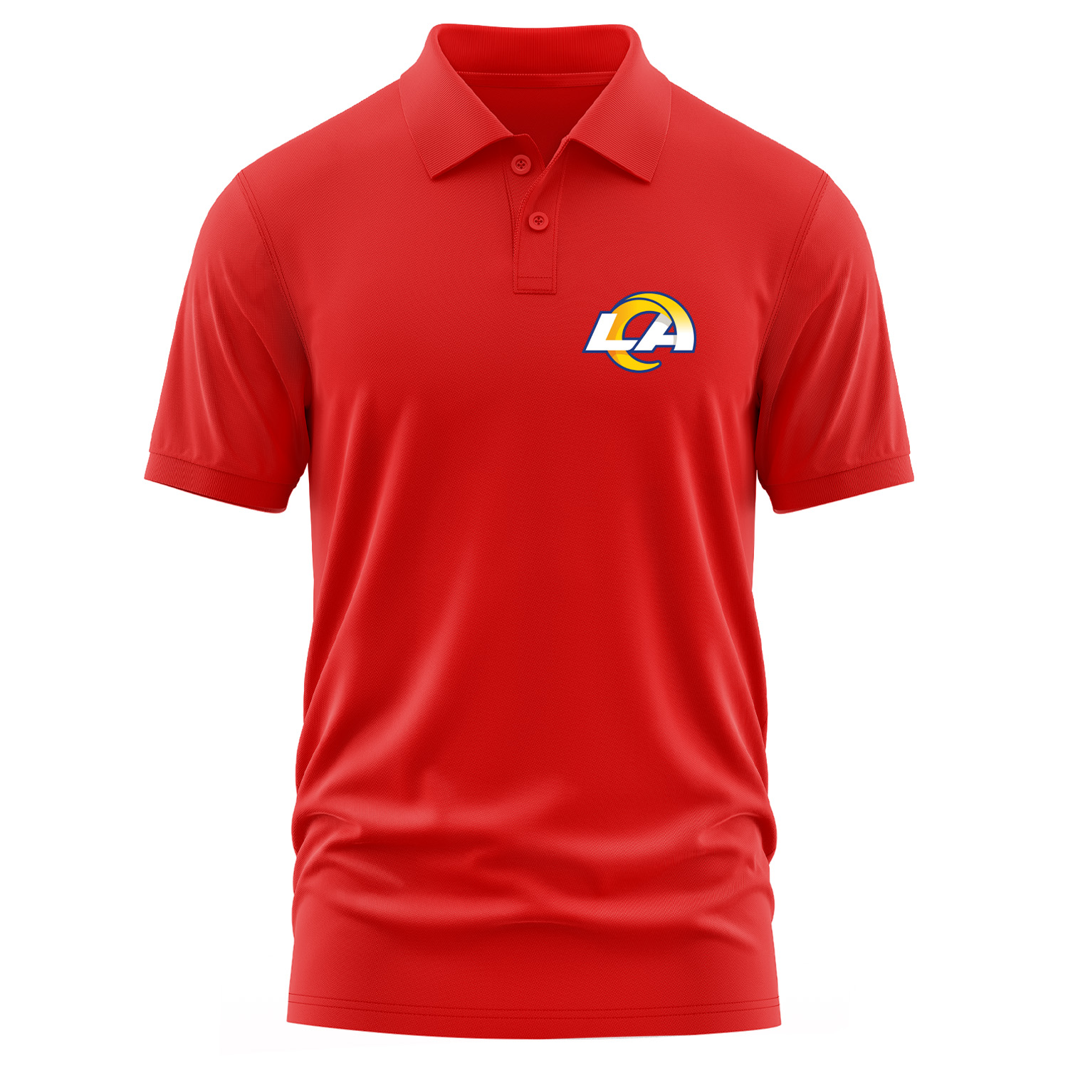 Los Angeles Rams Polo Tişört XL - Kırmızı