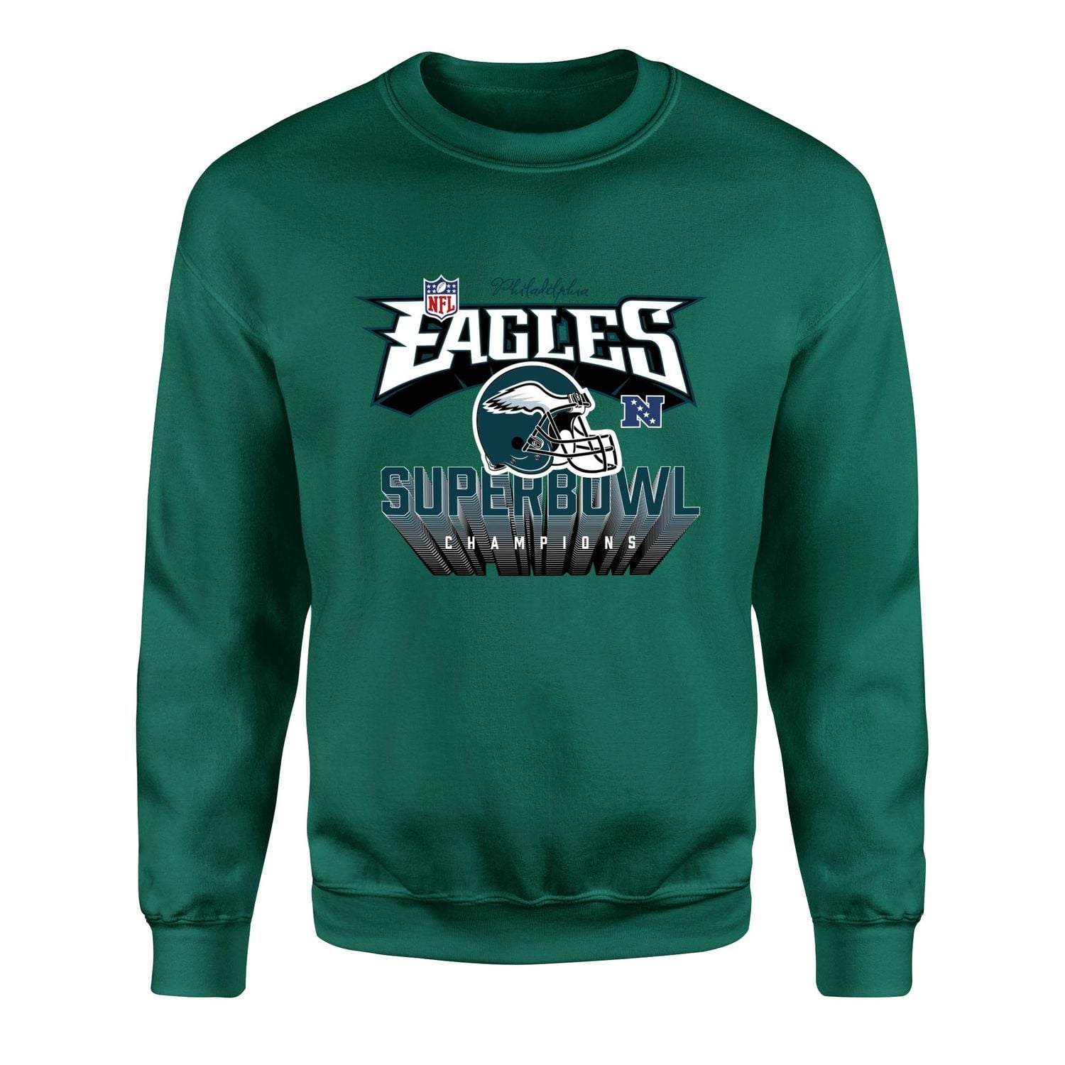 Philadelphia Eagles SB Champions Sweatshirt XL - Nefti Yeşili