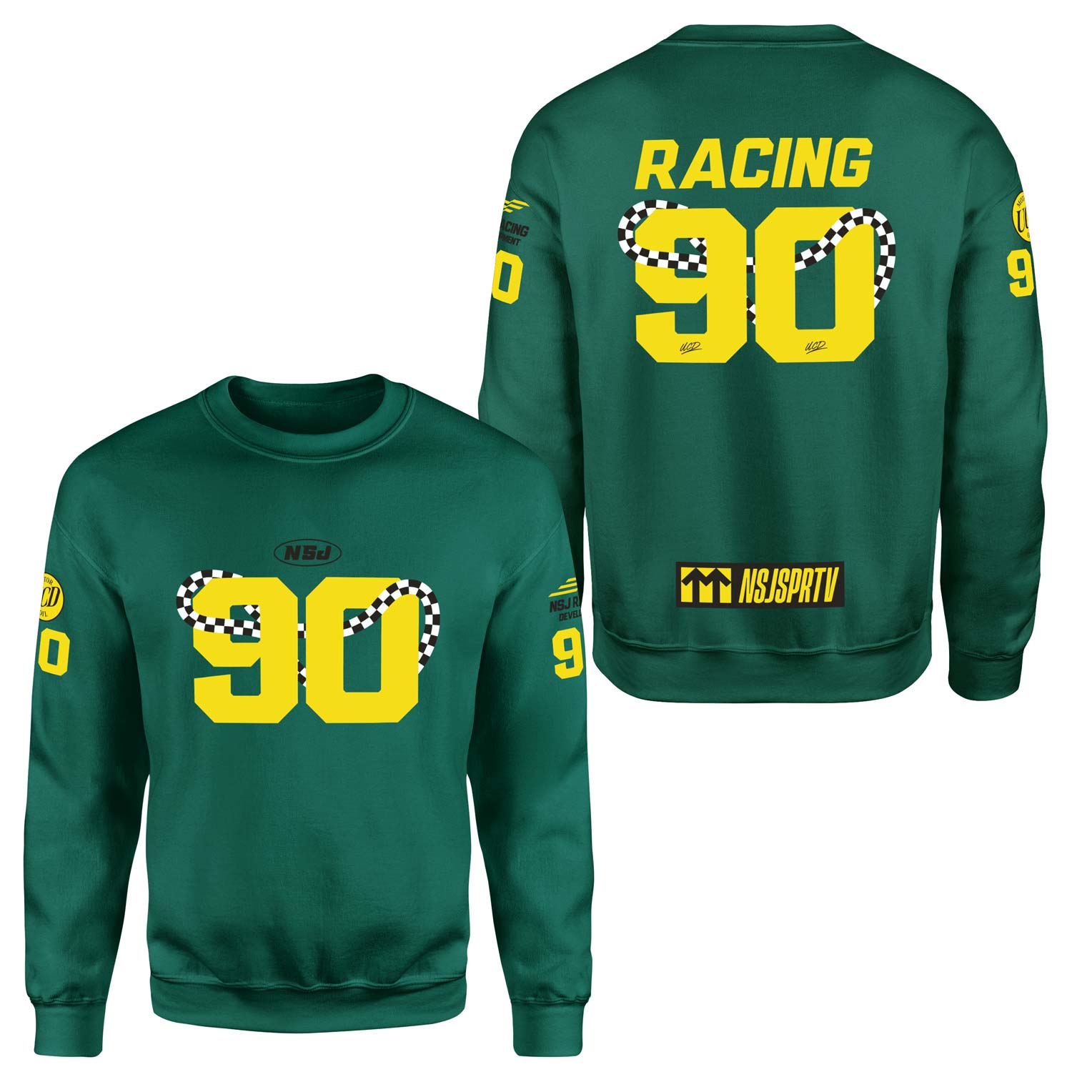 NSJSPRTV Racing Development Teamline Sweatshirt M - Nefti Yeşili