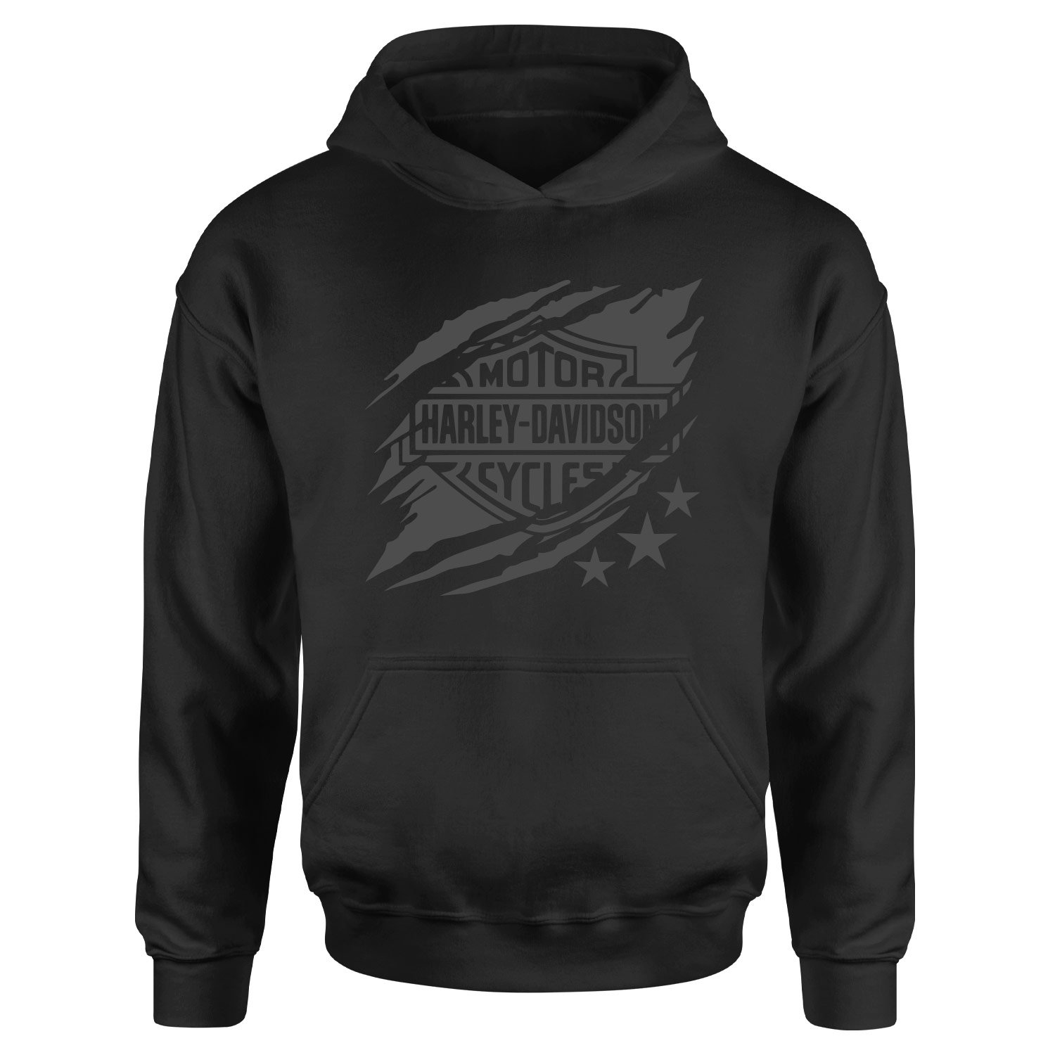 Harley Davidson Tear Hoodie M - Siyah | OUTLET
